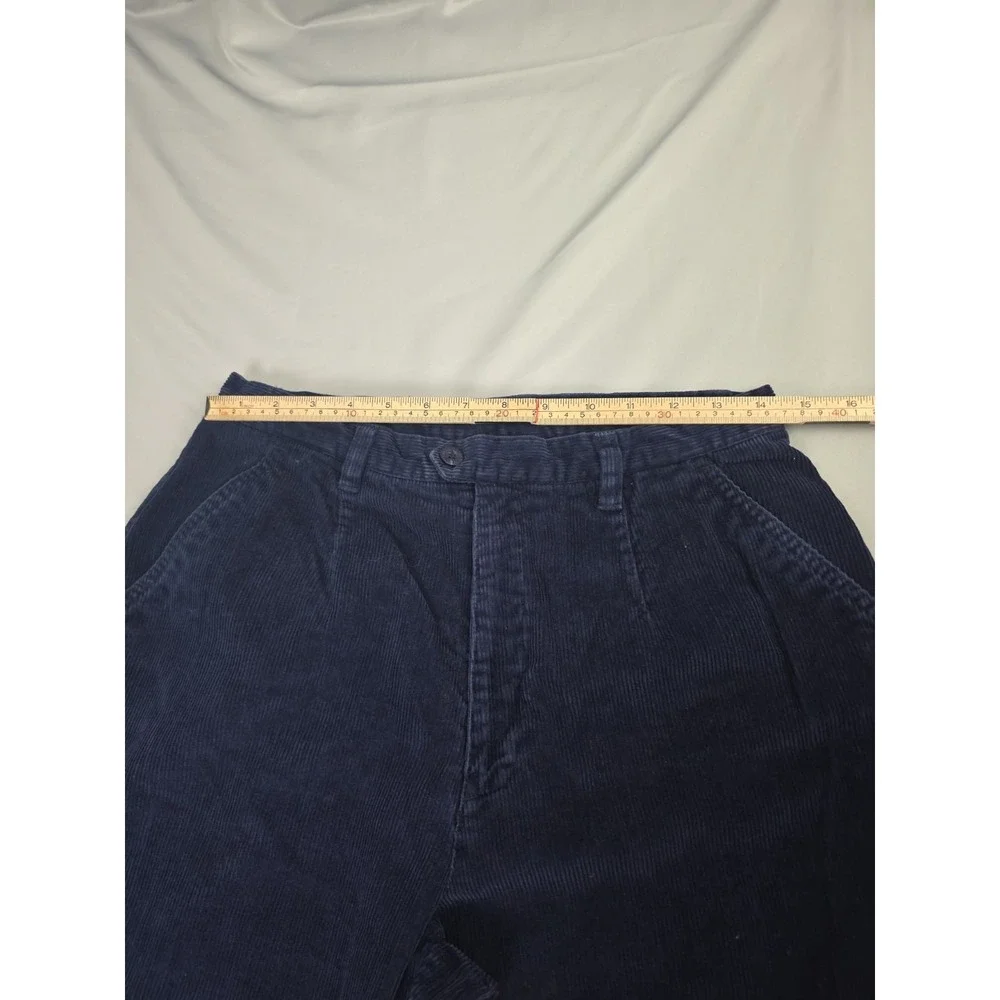 Vintage Y2K Corduroy Pants By Northern Reflections Womens 12 Blue Cotton Stretch